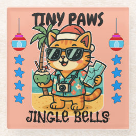 メリークリスマス ガラスコースター