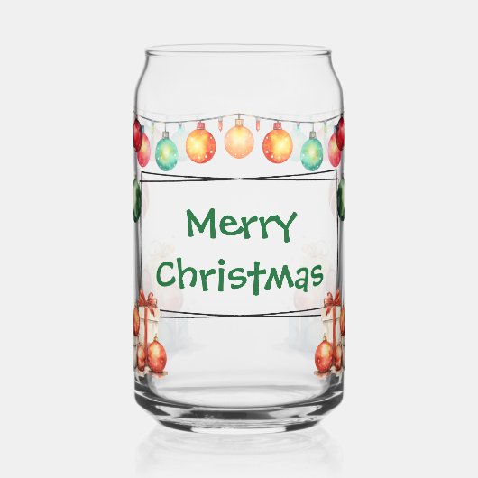 メリークリスマス ガラス缶 (左)