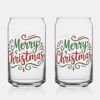 メリークリスマス ガラス缶