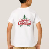メリークリスマス キッズTシャツ Tシャツ (裏面)