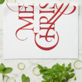 メリークリスマス キッチンタオル (折り畳み)