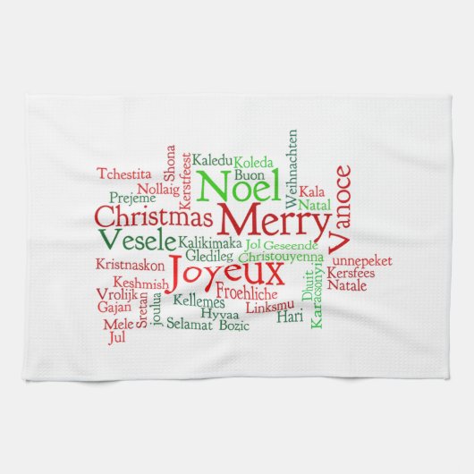 メリークリスマス キッチンタオル (横)