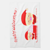 メリークリスマス キッチンタオル (縦)
