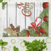 メリークリスマス キッチンタオル (折り畳み)