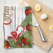 メリークリスマス キッチンタオル (四つ折り)