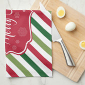 メリークリスマス キッチンタオル (四つ折り)