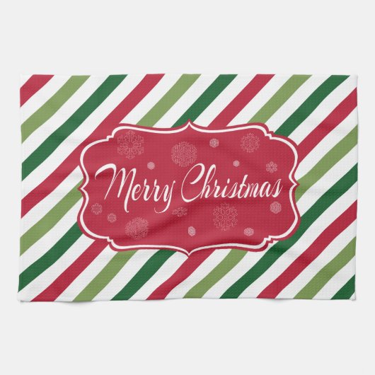 メリークリスマス キッチンタオル (横)