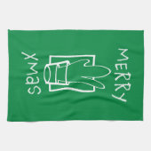 メリークリスマス キッチンタオル (横)