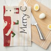 メリークリスマス キッチンタオル (四つ折り)