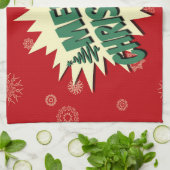 メリークリスマス キッチンタオル (折り畳み)