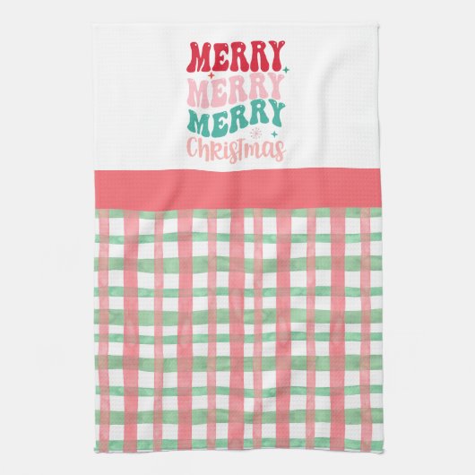 メリークリスマス キッチンタオル (縦)