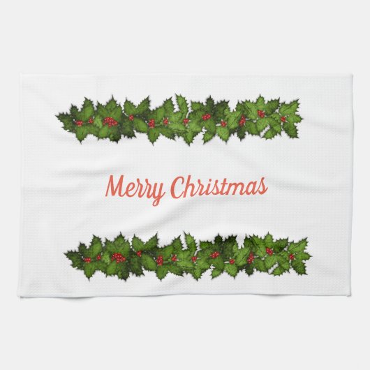 メリークリスマス キッチンタオル (横)