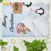 メリークリスマス キッチンタオル (折り畳み)