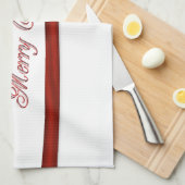 メリークリスマス キッチンタオル (四つ折り)