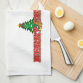 メリークリスマス キッチンタオル (四つ折り)