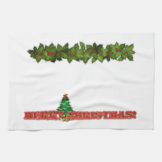 メリークリスマス キッチンタオル (横)