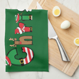 メリークリスマス キッチンタオル