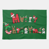 メリークリスマス キッチンタオル (横)