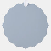 メリークリスマス：キツネイラストレーションアート オーナメントカード (裏面)