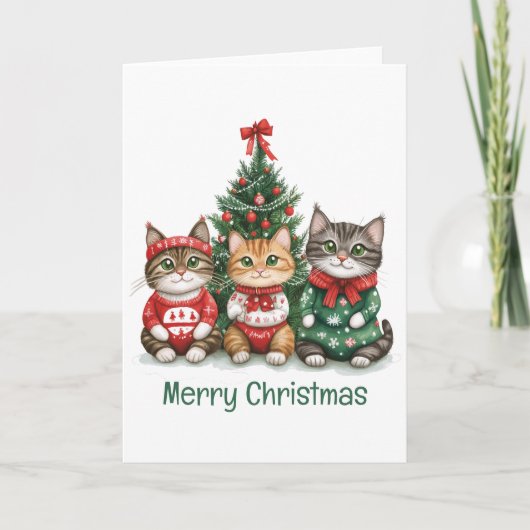 メリークリスマス・キャッツ シーズンカード (正面)