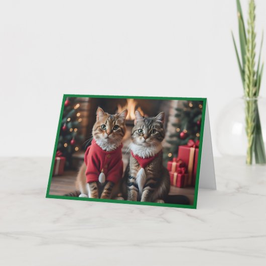 メリークリスマス・キャッツ シーズンカード (正面)