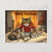メリークリスマス・キャッツ シーズンポストカード (正面)