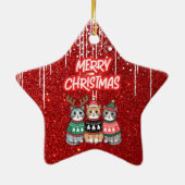 メリークリスマス・キャッツ セラミックオーナメント (裏面)