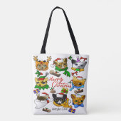 メリークリスマス・キャッツ トートバッグ (裏面)