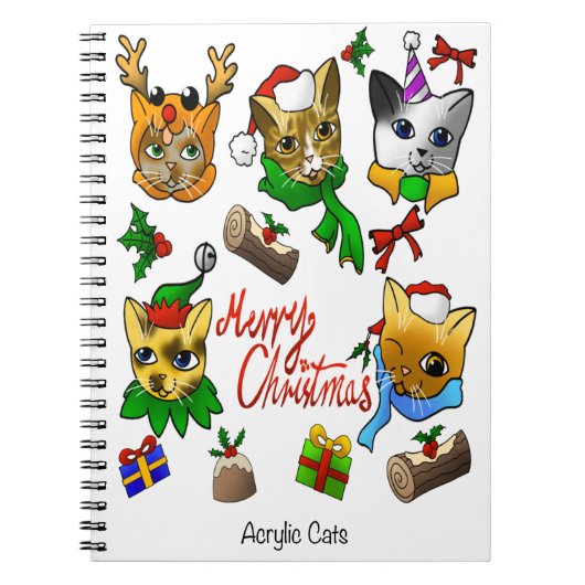 メリークリスマス・キャッツ ノートブック (正面)