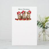 メリークリスマス・キャッツ 便箋 (スタンド正面)