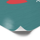 メリークリスマス：キャット&ツリーイラストレーション ポスター (コーナー)