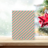 メリークリスマス キャンディケーン 赤 緑 写真 フォールド シーズンカード