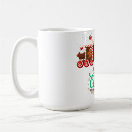 メリークリスマス キャンディトレイン コーヒーマグカップ