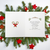 メリークリスマス キャンディーケーン 赤 緑 フォト 折り紙 シーズンカード