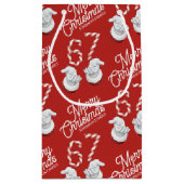 メリークリスマス キャンディーケーン 6-7 ミームパターン スモールペーパーバッグ (裏面)