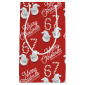 メリークリスマス キャンディーケーン 6-7 ミームパターン スモールペーパーバッグ (正面)