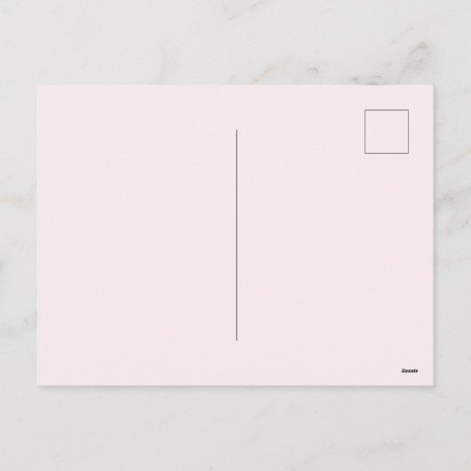 メリークリスマス!キュートなトロピカルサンタフラミンゴ シーズンポストカード (裏面)