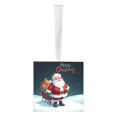 メリークリスマス キューブオーナメント (右)