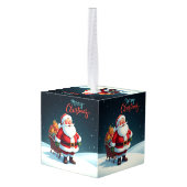 メリークリスマス キューブオーナメント (裏面アングル)