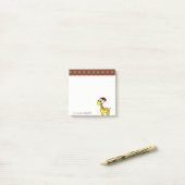 メリークリスマス、キリン・サンタハットパーソナライズされた- ポストイット (デスク上)