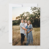 メリークリスマス キルトスター ホリデーデザイン シーズンカード (裏面)