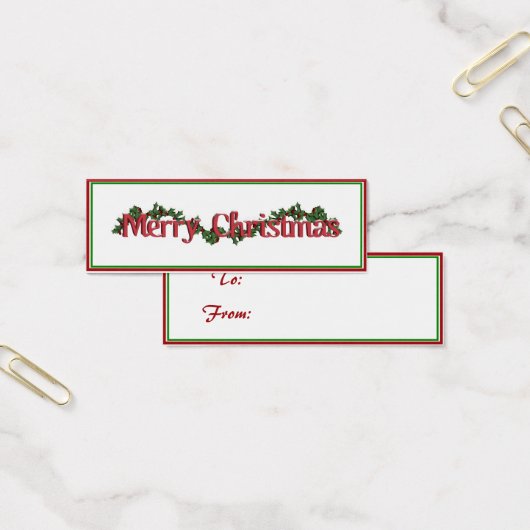 メリークリスマス ギフトタグ (オフィス)