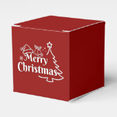 メリークリスマス ギフトボックス フェイバーボックス (正面サイド)