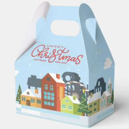 メリークリスマス ギフトボックス | ホリデー フェスティブ ビレッジ フェイバーボックス