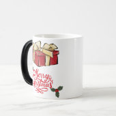 メリークリスマス – ギフトボックス モーフィングマグカップ (正面左)