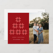 メリークリスマス クイルト星 ホリデーデザイン シーズンポストカード (正面/裏面)