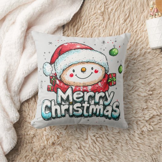 メリークリスマス クッション (ブランケット)