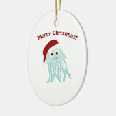 メリークリスマス!クラゲ セラミックオーナメント (左)