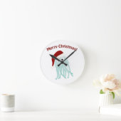 メリークリスマス!クラゲ ラウンド壁時計 (ホーム)