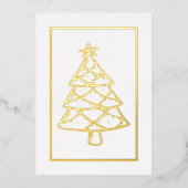 メリークリスマス!クリスマスの休日 箔シーズンカード (正面)